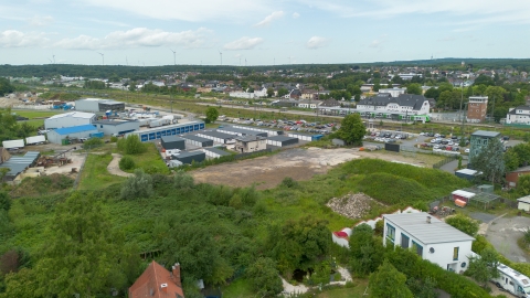 Luftaufnahme des Bahnhofquartiers