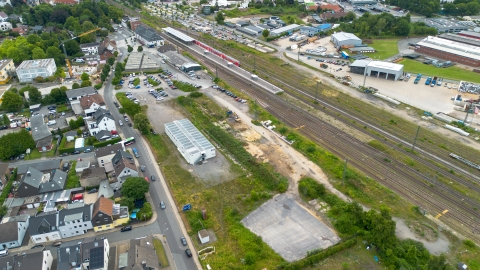 Luftaufnahme des Bahnhofquartiers